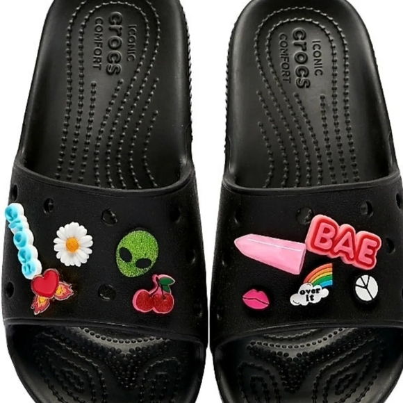 Crocs Classic Embellished Slides - Picture 2 of 4